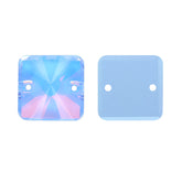 Light Sapphire AM Rivoli Square Shape High Quality Glass Sew-on Rhinestones WholesaleRhinestone